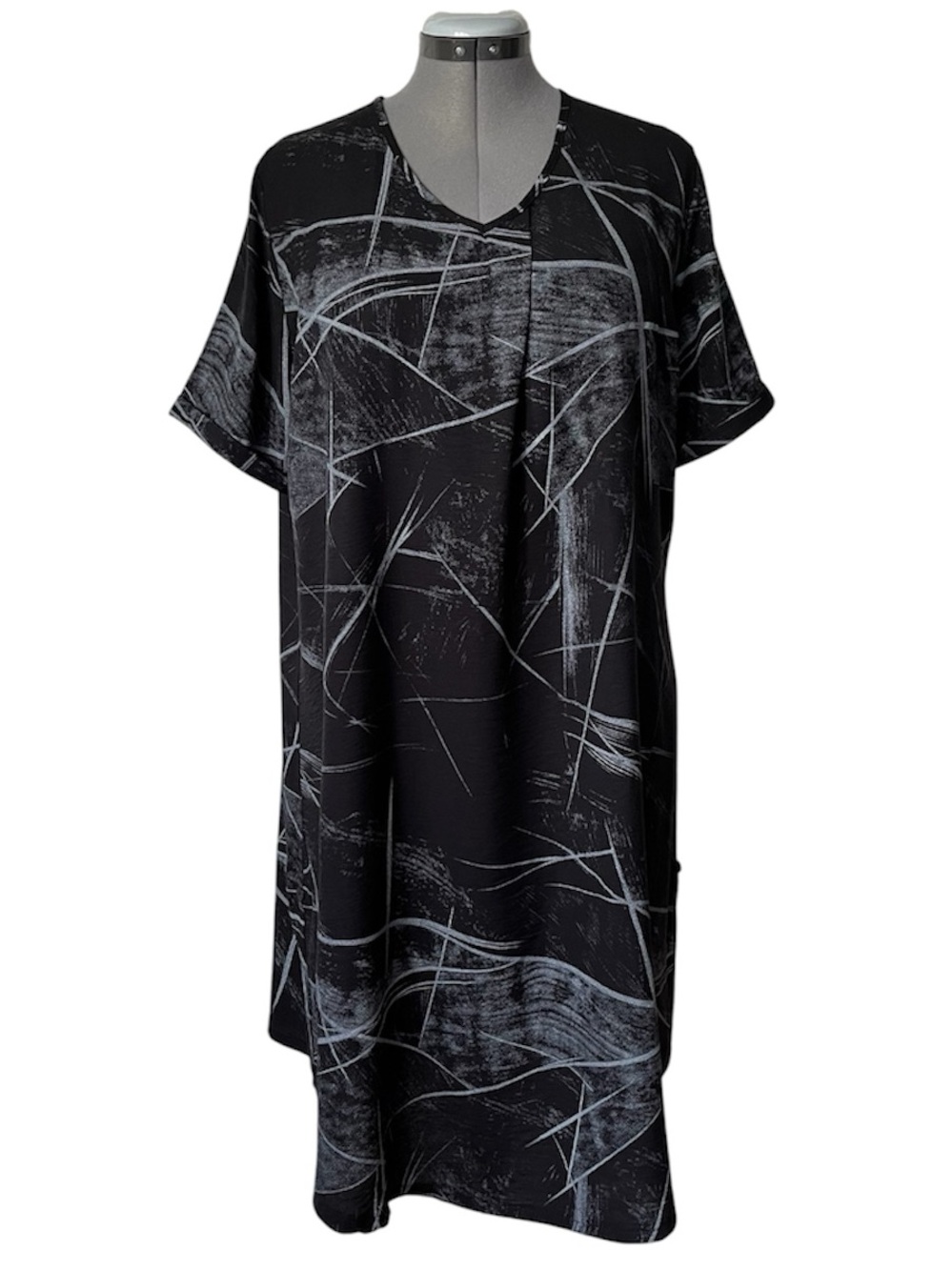 Papa popover dress with fun hemline XXL